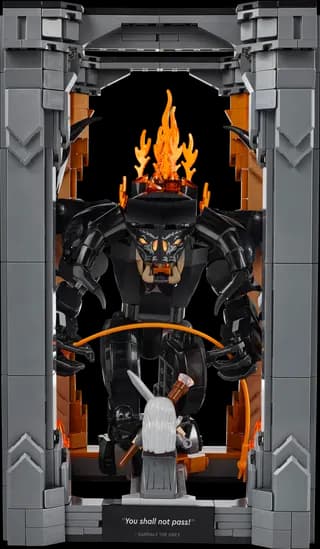 Boekensteun: The Lord of the Rings - Balrog LEGO-set