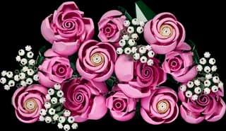 Roze rozenboeket LEGO-set