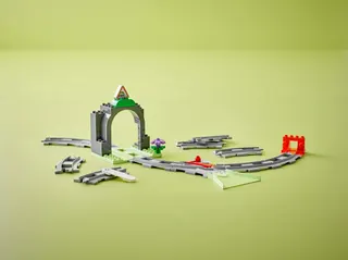 Treintunnel en rails uitbreidingsset LEGO-set afbeelding 7