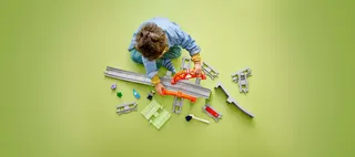 Treinbrug en rails uitbreidingsset LEGO-set afbeelding 3