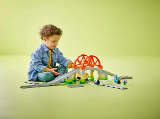 Treinbrug en rails uitbreidingsset LEGO-set afbeelding 4