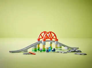 Treinbrug en rails uitbreidingsset LEGO-set afbeelding 6