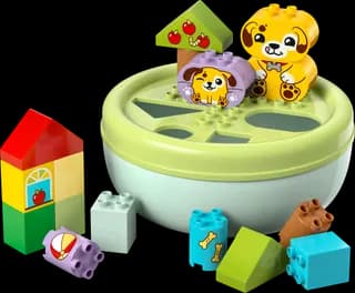Vormenstoof: puppyhuis LEGO-set