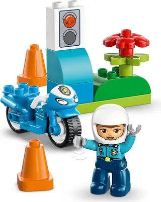 Blauwe politiemotor LEGO-set afbeelding 4
