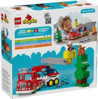 Brandweertruck met slang en brandweerman LEGO-set afbeelding 11