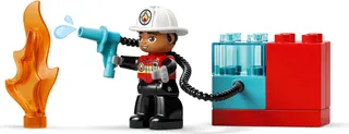 Brandweertruck met slang en brandweerman LEGO-set afbeelding 3