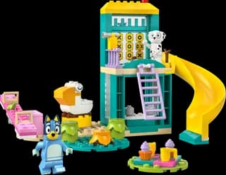Bluey en Chloé in de speeltuin LEGO-set