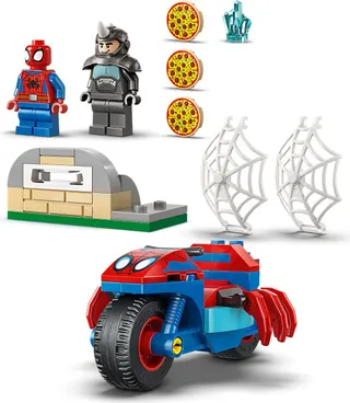 Spidey op zijn motor vs. Rhino LEGO-set afbeelding 4