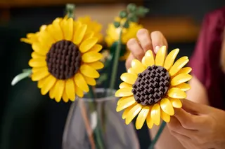 Boeket met zonnebloemen LEGO-set afbeelding 7