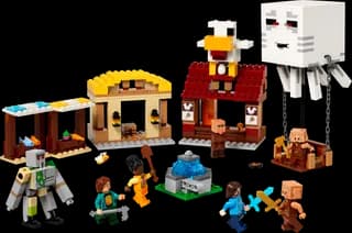 De Ghast-ballon aanval op het dorp LEGO-set