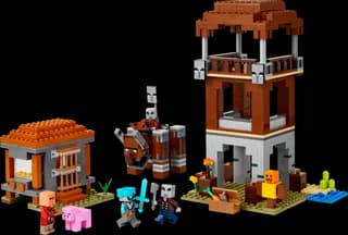 The Pillager Outpost and Ravager LEGO-set
