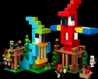 De papegaaienhuizen LEGO-set