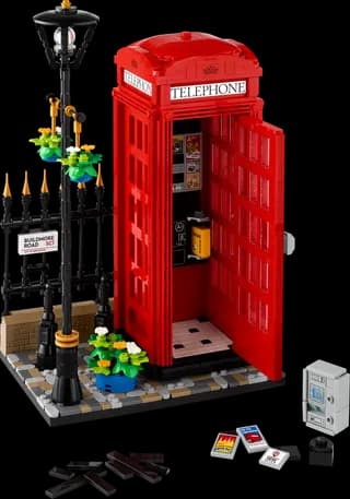 Red London Telephone Box LEGO-set