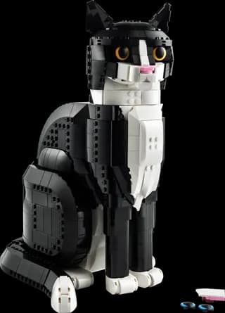 Zwart-witte kat LEGO-set