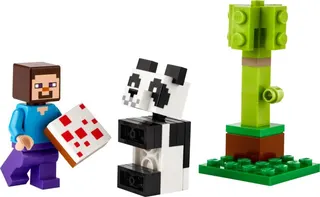 Steve and Baby Panda LEGO-set afbeelding 2