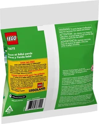 Steve and Baby Panda LEGO-set afbeelding 4