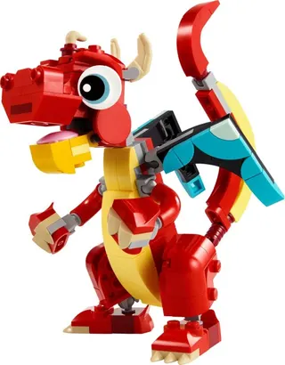 Rode draak LEGO-set afbeelding 2