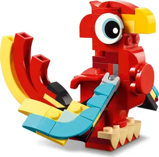 Rode draak LEGO-set afbeelding 7