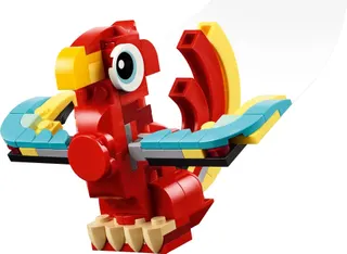 Rode draak LEGO-set afbeelding 4