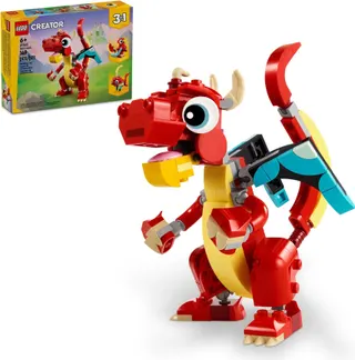 Rode draak LEGO-set afbeelding 10