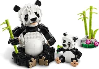 Wilde dieren: pandafamilie LEGO-set afbeelding 4