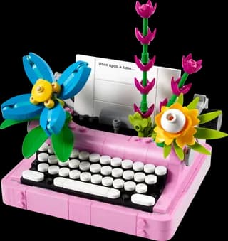 Typemachine met bloemen LEGO-set