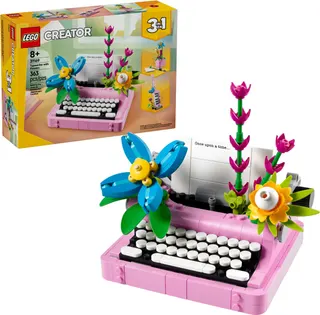 Typemachine met bloemen LEGO-set afbeelding 11