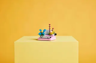 Typemachine met bloemen LEGO-set afbeelding 7