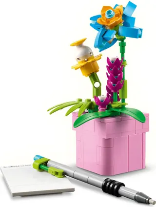 Typemachine met bloemen LEGO-set afbeelding 2