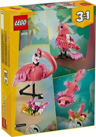 Wilde dieren: roze flamingo LEGO-set afbeelding 11