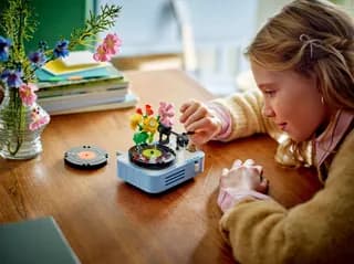Platenspeler met bloemen LEGO-set afbeelding 5