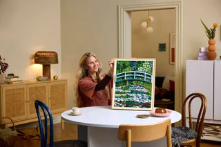Claude Monet - Brug over een vijver met waterlelies LEGO-set afbeelding 12