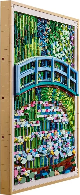 Claude Monet - Brug over een vijver met waterlelies LEGO-set afbeelding 3