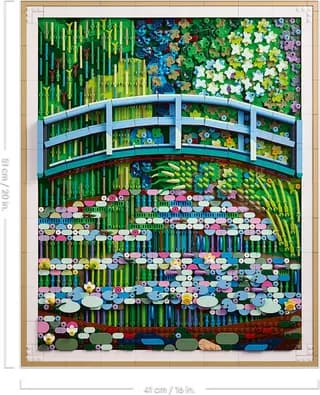 Claude Monet - Brug over een vijver met waterlelies LEGO-set afbeelding 11