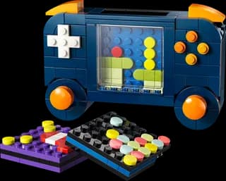 Retro spelcomputer LEGO-set