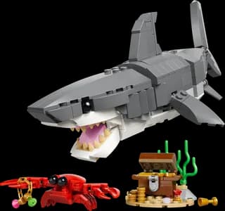 Woeste haai met schatkist LEGO-set