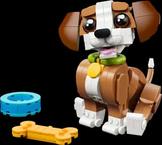 Schattige dieren: speelse puppy LEGO-set