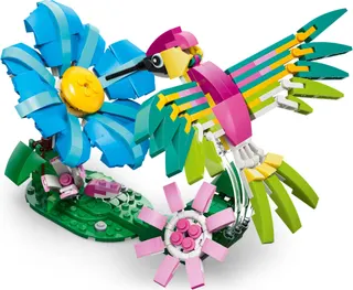 Wilde dieren: kleurrijke kolibrie LEGO-set afbeelding 4