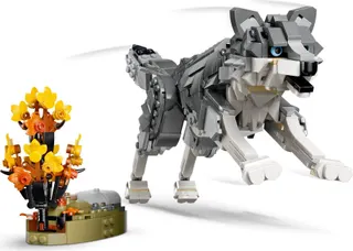 Bosdieren: grijze wolf LEGO-set afbeelding 4