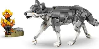 Bosdieren: grijze wolf LEGO-set afbeelding 7
