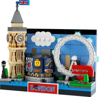 Ansichtkaart van Londen LEGO-set