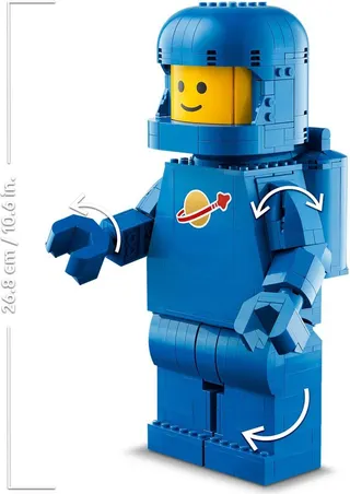 Grote blauwe minifiguur van een astronaut LEGO-set afbeelding 6