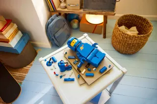 Grote blauwe minifiguur van een astronaut LEGO-set afbeelding 10