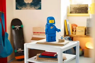Grote blauwe minifiguur van een astronaut LEGO-set afbeelding 5