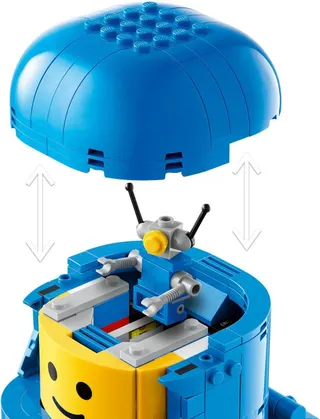Grote blauwe minifiguur van een astronaut LEGO-set afbeelding 2