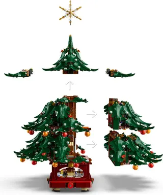 Decoratieve kerstboom voor het hele gezin LEGO-set afbeelding 10