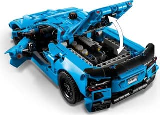 Chevrolet Corvette Stingray - blauw LEGO-set afbeelding 4