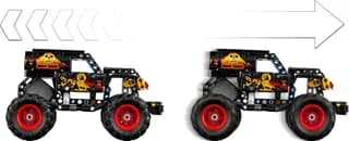 Monster Jam Grave Digger vuur en ijs LEGO-set afbeelding 4
