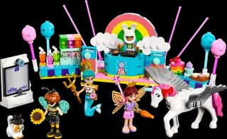 Verkleedfeestje met eenhoorn en fee LEGO-set