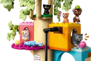 Kattenverjaardagsfeestje en boomhut LEGO-set afbeelding 4